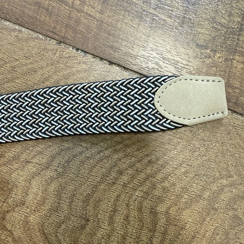 Original Penguin Elastic Fabric Woven Stretch Belt Size L 38-40 Golf Braided